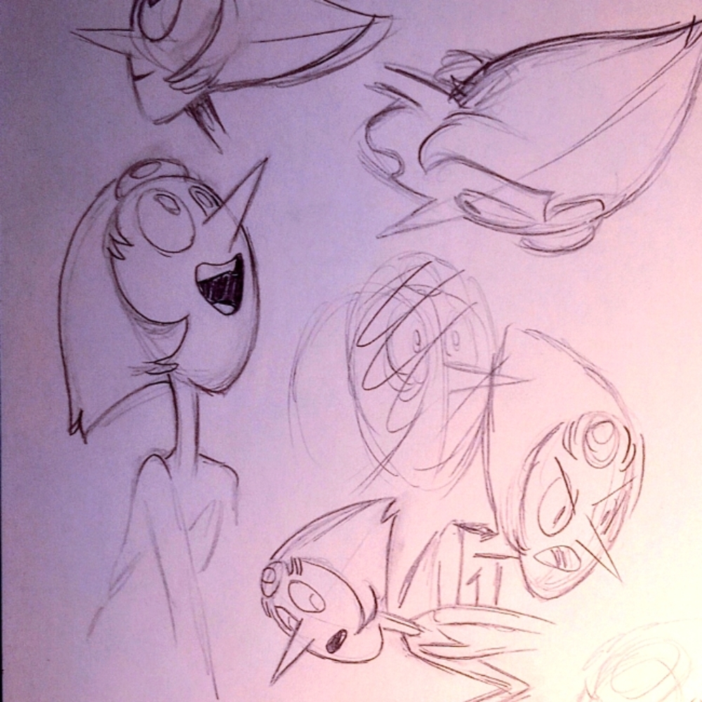 SU "Pencil Pearls" Original Sketchbook Page - Raven Molisee